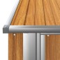 vidaXL Cobertizo jardín acero galvanizado look madera 180,5x97x209,5cm