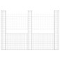 vidaXL Cesta de gaviones forma de U 3 postes de hierro 260x20x200 cm vidaXL Cesta de gaviones forma de U 3 postes de hierro 260x20x200 cm