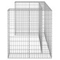 vidaXL Muro gaviones para contenedor basura galvanizado 180x100x110 cm vidaXL Muro gaviones para contenedor basura galvanizado 180x100x110 cm