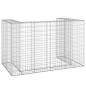 vidaXL Muro gaviones para contenedor basura galvanizado 180x100x110 cm vidaXL Muro gaviones para contenedor basura galvanizado 180x100x110 cm