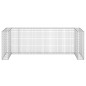 vidaXL Muro gaviones para contenedor basura galvanizado 325x100x110 cm vidaXL Muro gaviones para contenedor basura galvanizado 325x100x110 cm