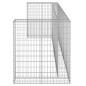 vidaXL Muro gaviones para contenedor basura galvanizado 325x100x110 cm vidaXL Muro gaviones para contenedor basura galvanizado 325x100x110 cm