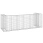 vidaXL Muro gaviones para contenedor basura galvanizado 325x100x110 cm vidaXL Muro gaviones para contenedor basura galvanizado 325x100x110 cm
