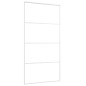 vidaXL Puerta corredera ESG vidrio y aluminio blanca 102,5x205 cm vidaXL Puerta corredera ESG vidrio y aluminio blanca 102,5x205 cm