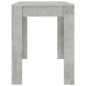 vidaXL Mesa de comedor de madera de ingeniería gris 120x60x76 cm vidaXL Mesa de comedor de madera de ingeniería gris 120x60x76 cm