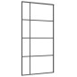 vidaXL Puerta corredera ESG vidrio y aluminio negra 102,5x205 cm vidaXL Puerta corredera ESG vidrio y aluminio negra 102,5x205 cm