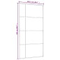 vidaXL Puerta corredera ESG vidrio y aluminio negra 102,5x205 cm vidaXL Puerta corredera ESG vidrio y aluminio negra 102,5x205 cm