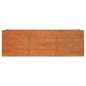 vidaXL Arriate oxidado de acero corten 240x80x77 cm