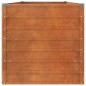 vidaXL Arriate oxidado de acero corten 240x80x77 cm