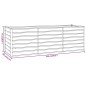 vidaXL Arriate oxidado de acero corten 240x80x77 cm