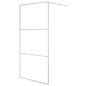 vidaXL Mampara de ducha vidrio ESG transparente plateado 100x195 cm vidaXL Mampara de ducha vidrio ESG transparente plateado 100x195 cm