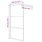 vidaXL Mampara de ducha vidrio ESG transparente plateado 100x195 cm vidaXL Mampara de ducha vidrio ESG transparente plateado 100x195 cm