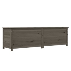 vidaXL Baúl para cojines de jardín madera abeto antracita 200x50x56 cm