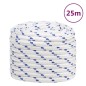 vidaXL Cuerda de barco polipropileno blanco 20 mm 25 m vidaXL Cuerda de barco polipropileno blanco 20 mm 25 m
