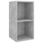 vidaXL Muebles de salón de pared 4 pzs madera ingeniería gris hormigón