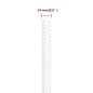 vidaXL Cuerda de barco polipropileno blanco intenso 14 mm 50 m
