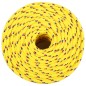 vidaXL Cuerda de barco polipropileno amarillo 6 mm 250 m