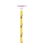 vidaXL Cuerda de barco polipropileno amarillo 6 mm 250 m
