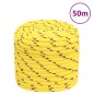 vidaXL Cuerda de barco polipropileno amarillo 18 mm 50 m vidaXL Cuerda de barco polipropileno amarillo 18 mm 50 m