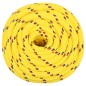 vidaXL Cuerda de barco polipropileno amarillo 18 mm 50 m vidaXL Cuerda de barco polipropileno amarillo 18 mm 50 m