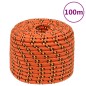vidaXL Cuerda de barco polipropileno naranja 12 mm 100 m