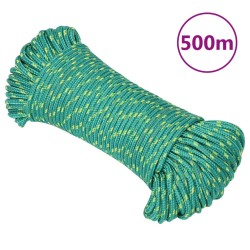 vidaXL Cuerda de barco polipropileno verde 4 mm 500 m