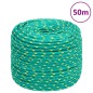 vidaXL Cuerda de barco polipropileno verde 6 mm 50 m vidaXL Cuerda de barco polipropileno verde 6 mm 50 m