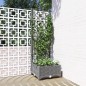 vidaXL Jardinera con enrejado PP gris claro 40x40x121,5 cm vidaXL Jardinera con enrejado PP gris claro 40x40x121,5 cm