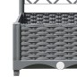 vidaXL Jardinera con enrejado PP gris claro 40x40x121,5 cm vidaXL Jardinera con enrejado PP gris claro 40x40x121,5 cm