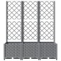 vidaXL Jardinera con enrejado PP gris claro 120x40x136 cm vidaXL Jardinera con enrejado PP gris claro 120x40x136 cm