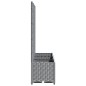 vidaXL Jardinera con enrejado PP gris claro 120x40x136 cm vidaXL Jardinera con enrejado PP gris claro 120x40x136 cm