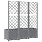 vidaXL Jardinera con enrejado PP gris claro 120x40x136 cm vidaXL Jardinera con enrejado PP gris claro 120x40x136 cm