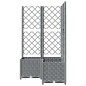 vidaXL Jardinera con enrejado PP gris claro 80x80x136 cm vidaXL Jardinera con enrejado PP gris claro 80x80x136 cm