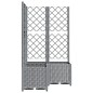vidaXL Jardinera con enrejado PP gris claro 80x80x136 cm vidaXL Jardinera con enrejado PP gris claro 80x80x136 cm