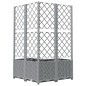 vidaXL Jardinera con enrejado PP gris claro 80x80x136 cm vidaXL Jardinera con enrejado PP gris claro 80x80x136 cm