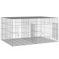 vidaXL Jaula para conejos 2 paneles hierro galvanizado 110x79x54 cm vidaXL Jaula para conejos 2 paneles hierro galvanizado 110x79x54 cm
