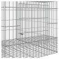 vidaXL Jaula para conejos 2 paneles hierro galvanizado 110x79x54 cm vidaXL Jaula para conejos 2 paneles hierro galvanizado 110x79x54 cm