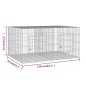 vidaXL Jaula para conejos 2 paneles hierro galvanizado 110x79x54 cm vidaXL Jaula para conejos 2 paneles hierro galvanizado 110x79x54 cm