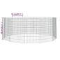 vidaXL Jaula para conejos 12 paneles hierro galvanizado 54x80 cm vidaXL Jaula para conejos 12 paneles hierro galvanizado 54x80 cm
