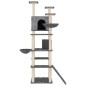 vidaXL Rascador para gatos con postes de sisal gris oscuro 191 cm vidaXL Rascador para gatos con postes de sisal gris oscuro 191 cm