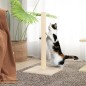 vidaXL Poste rascador para gatos crema 35x35x70 cm vidaXL Poste rascador para gatos crema 35x35x70 cm