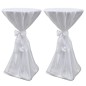 2 manteles blancos de 70 cm con lazo 2 manteles blancos de 70 cm con lazo