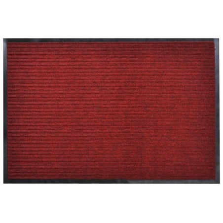 Alfombra de entrada de PVC roja, 120 x 180 cm
