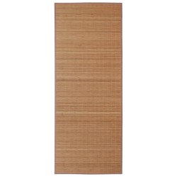 vidaXL Alfombra rectangular de bambú marrón 150 x 200 cm