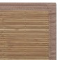 vidaXL Alfombra rectangular de bambú marrón 150 x 200 cm vidaXL Alfombra rectangular de bambú marrón 150 x 200 cm