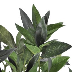 Árbol de laurel artificial con maceta, 120 cm de alto