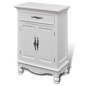 vidaXL Armario con 2 puertas y 1 cajón madera blanco vidaXL Armario con 2 puertas y 1 cajón madera blanco