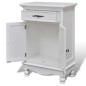 vidaXL Armario con 2 puertas y 1 cajón madera blanco vidaXL Armario con 2 puertas y 1 cajón madera blanco