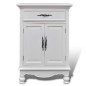 vidaXL Armario con 2 puertas y 1 cajón madera blanco vidaXL Armario con 2 puertas y 1 cajón madera blanco