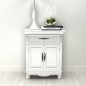 vidaXL Armario con 2 puertas y 1 cajón madera blanco vidaXL Armario con 2 puertas y 1 cajón madera blanco